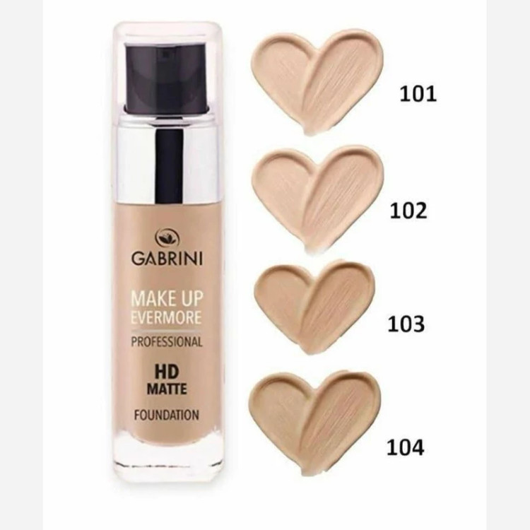کرم پودر شیشه ای فول کاور گابرینی مدل Make up evermor حجم 50