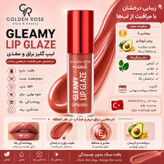 لیپگلاس براق گلدن رز مدل GLMY شماره ۲۰۲ رنگ نود آجری