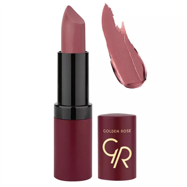 رژلب جامد گلدن رز مدل Velvet