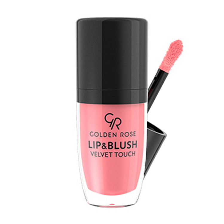 رژلب و رژگونه گلدن رز مدل Velvet Touch شماره 3